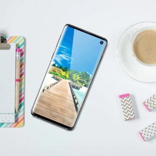 فول گلس تمام چسب گوشی سامسونگ Full Glass Samsung Galaxy S10