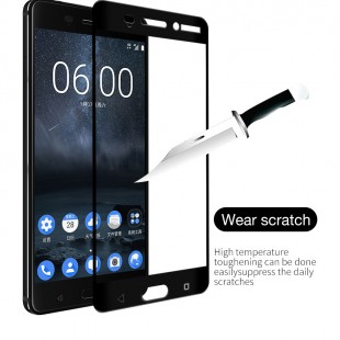 محافظ LCD شیشه ای Full Glass فول گلس Screen Protector.Guard Nokia Nokia 3