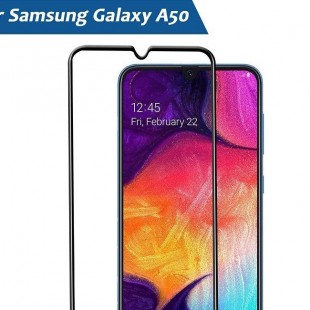 فول گلس فول چسب سامسونگ Full Glass Samsung Galaxy A50