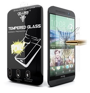 قاب شیشه ای Glass محاظ ضد ضربه شیشه ای Screen Protector.Guard for HTC One M9