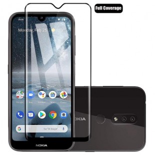 فول گلس تمام چسب گوشی نوکیا Full Glass Nokia 4