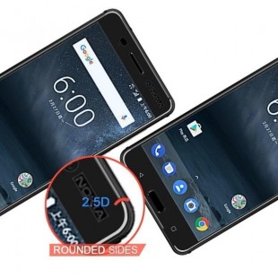 فول گلس تمام چسب گوشی نوکیا Full Glass Nokia 6