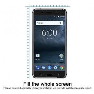 فول گلس تمام چسب گوشی نوکیا Full Glass Nokia 6