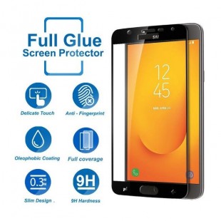 فول گلس تمام چسب گوشی سامسونگ Full Glass Samsung Galaxy J7 Due