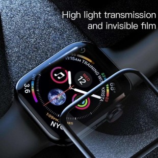 فول گلس شیشه ای قابل انعطاف Full Screen Curved Tempered Glass Film Apple Watch 38mm