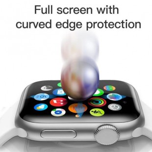 فول گلس شیشه ای قابل انعطاف Full Screen Curved Tempered Glass Film Apple Watch 42mm