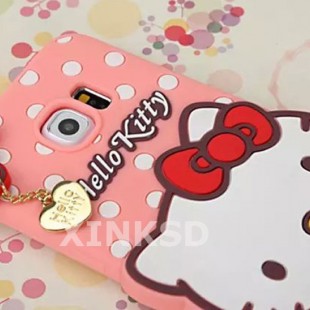 قاب ژله ای عروسکی هلوکیتی Hello Kitty Case for Samsung Galaxy S6 Edge