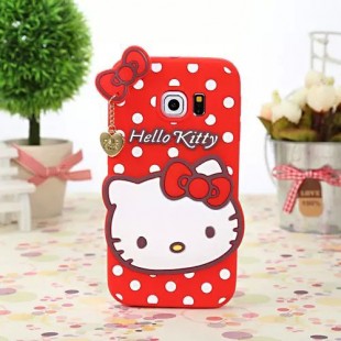 قاب ژله ای عروسکی هلوکیتی Hello Kitty Case for Samsung Galaxy S6 Edge