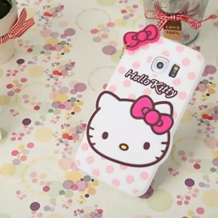 قاب ژله ای عروسکی هلوکیتی Hello Kitty Case for Samsung Galaxy S6 Edge