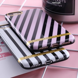 قاب ژله ای Luxury Black White Case For iPhone 6 Plus