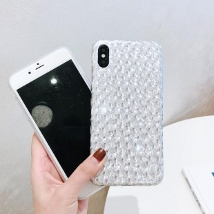 قاب ژله ای براق نقره ای آیفون Silver Bright Case iPhone Xs Max