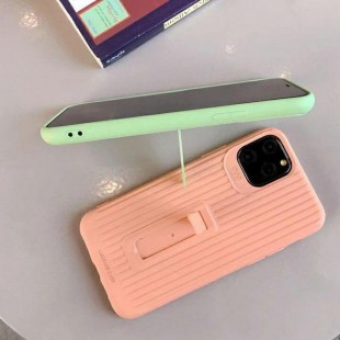 قاب رنگی طرح چمدونی با قابلیت استند شدن آیفون Stand Silicon Case iPhone 11