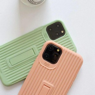 قاب رنگی طرح چمدونی با قابلیت استند شدن آیفون Stand Silicon Case iPhone 11 Pro
