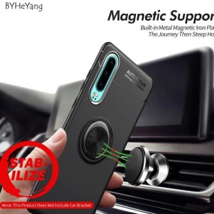قاب ژله ای طرح چرم انگشتی Magnet Ring Case Huawei p30