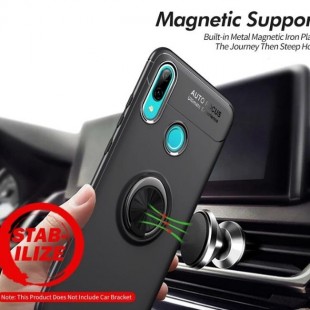 قاب ژله ای طرح چرم انگشتی Magnet Ring Case Huawei P Smart 2019