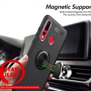 قاب ژله ای طرح چرم انگشتی Magnet Ring Case Huawei Nova 4