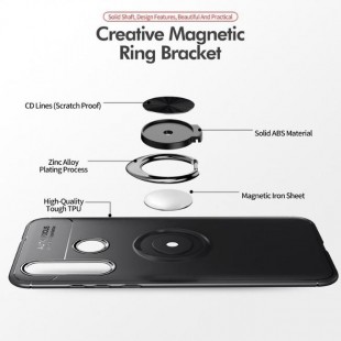 قاب ژله ای طرح چرم انگشتی Magnet Ring Case Huawei Nova 4