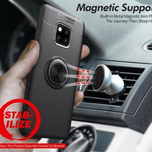 قاب ژله ای طرح چرم انگشتی Magnet Ring Case Huawei Mate 20 Pro