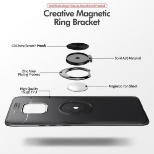 قاب ژله ای طرح چرم انگشتی Magnet Ring Case Huawei Mate 20 Pro