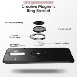 قاب ژله ای طرح چرم Magnet Ring Case Samsung Galaxy J8 2018