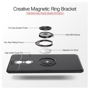 قاب ژله ای طرح چرم Magnet Ring Case Xiaomi Redmi Note 4X