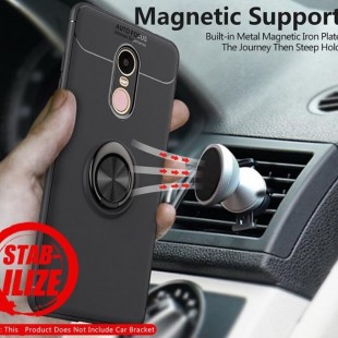 قاب ژله ای طرح چرم Magnet Ring Case Xiaomi Redmi Note 4X