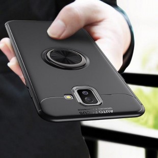 قاب ژله ای طرح چرم Magnet Ring Case Samsung Galaxy J6 Plus
