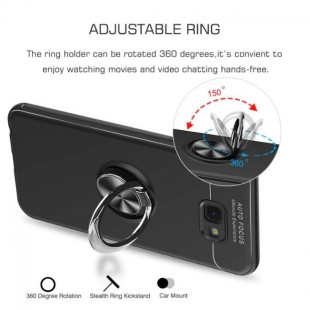 قاب ژله ای طرح چرم Magnet Ring Case Samsung Galaxy J4 Plus