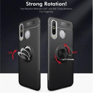 قاب ژله ای طرح چرم انگشتی Magnet Ring Case Samsung Galaxy A8s