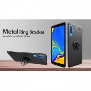 قاب ژله ای طرح چرم Magnet Ring Case Samsung Galaxy A7 2018