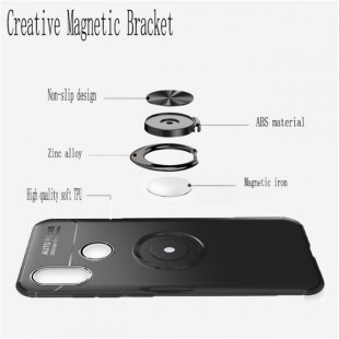 قاب ژله ای طرح چرم انگشتی Magnet Ring Case Xiaomi Redmi 6 Pro/Mi A2 Lite