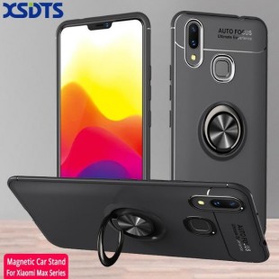 قاب ژله ای طرح چرم انگشتی Magnet Ring Case Xiaomi Mi Max 3Pro