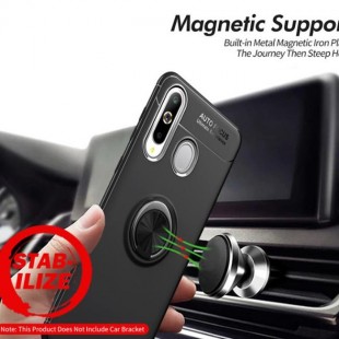 قاب ژله ای طرح چرم انگشتی Magnet Ring Case Samsung Galaxy A8s