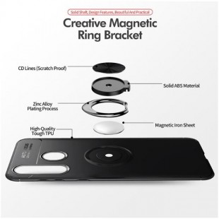 قاب ژله ای طرح چرم انگشتی Magnet Ring Case Samsung Galaxy A8s