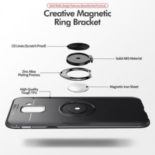 قاب ژله ای طرح چرم انگشتی Magnet Ring Case Samsung Galaxy J6