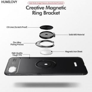قاب ژله ای طرح چرم انگشتی Magnet Ring Case Xiaomi Redmi 6A