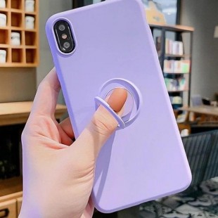 قاب ژله ای رنگی با هولدر انگشتی آیفون Color Ring Case iPhone XS Max