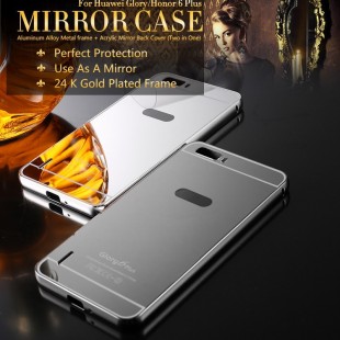 قاب محکم آینه ای Mirror Glass Case for Huawei Honor 6 Plus