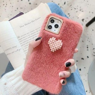 قاب خزدار قلب برجسته آیفون Woolly Little Heart Case iPhone 7