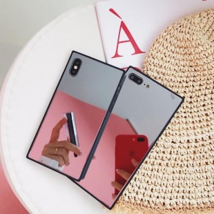قاب آینه ای مستطیلی Rectangle Mirror Case Apple iPhone Xr