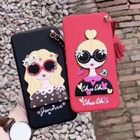 قاب ژله ای Hello Lady Sun Glass Case Samsung Galaxy A3 2017