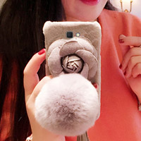 قاب مخملی خزدار Flower Fur Rose 3D Case for Samsung Galaxy J5 Prime