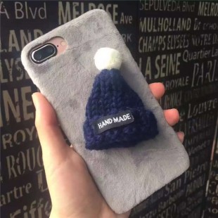 قاب مخملی Winter Fur 3D Plush Hat Case for Apple iPhone 7 Plus