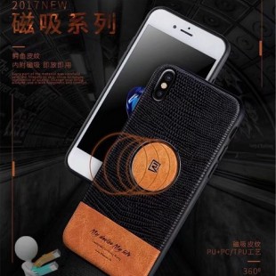 قاب چرمی Magnet Leather Case Apple iPhone X