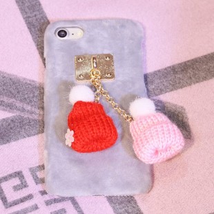 قاب مخملی Winter Fur Two Hat Case for Apple iPhone 7