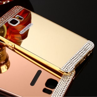 قاب محکم Diamond Mirror Case for Samsung Galaxy S6 قاب آینه ای نگین دار