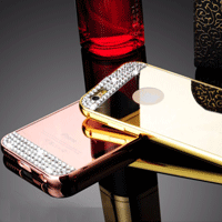 قاب محکم Diamond Mirror Case for Apple iPhone 6 Plus قاب آینه ای نگین دار