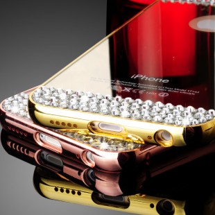قاب محکم Diamond Mirror Case for Apple iPhone 7 قاب آینه ای نگین دار
