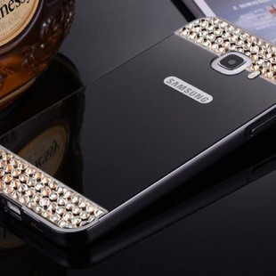 قاب محکم Diamond Mirror Case for Samsung Galaxy J5 Prime قاب آینه ای نگین دار
