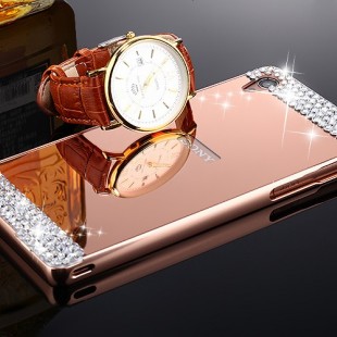 قاب محکم Diamond Mirror Case for Sony Xperia M4 قاب آینه ای نگین دار